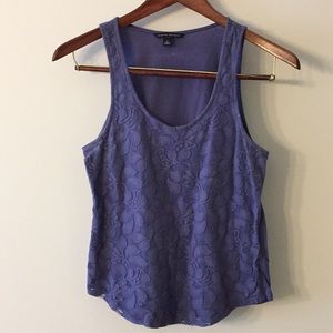 Banana republic women's small purple flora tank